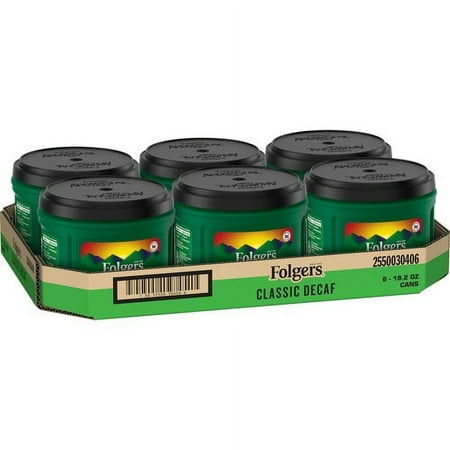 Folgers reg; Classic Decaf Coffee - Medium - 19.2 oz - 6 / Carton | Bundle of 5 Cartons