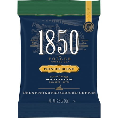 Folgers®, FOL21513, 1850 Pioneer Blend Decaf Coffee, 24 / Carton
