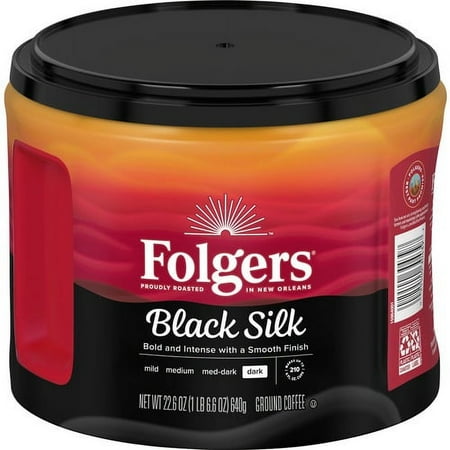 Folgers reg; Ground Black Silk Dark Ground Coffee - 6 / Carton | Bundle of 2 Cartons