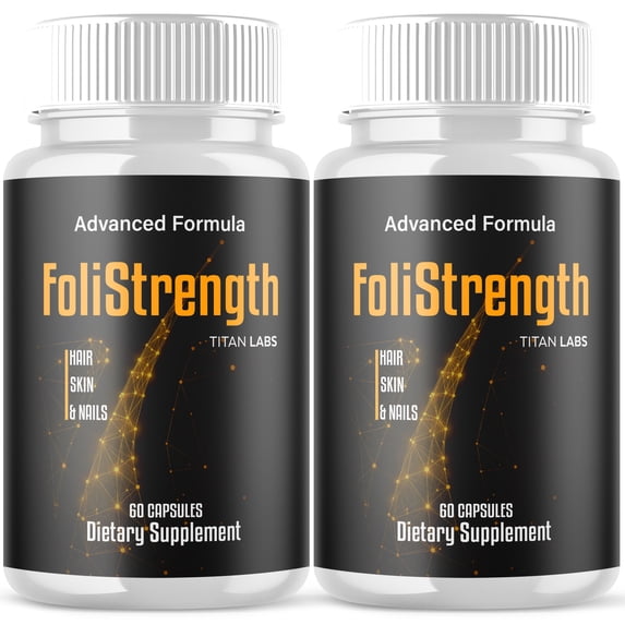 FoliStrength Advanced Formula Healthy Hair Support Supplement Foli Strength 120 Capsules