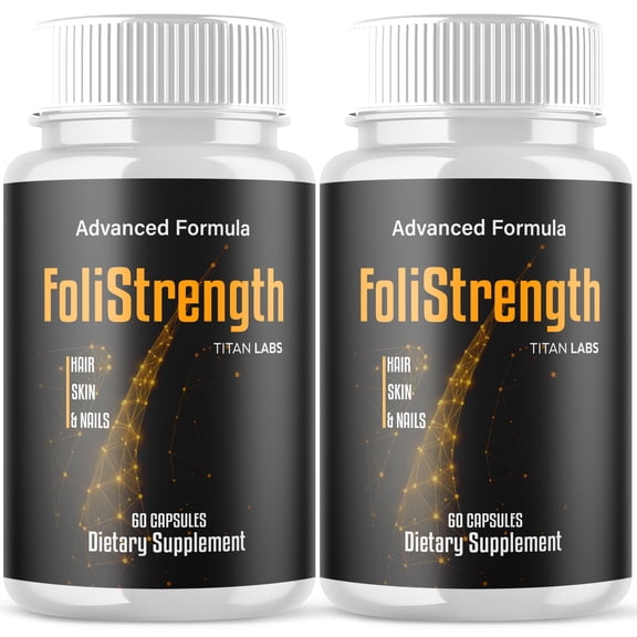 FoliStrength Advanced Formula Healthy Hair Support Supplement Foli Strength 120 Capsules