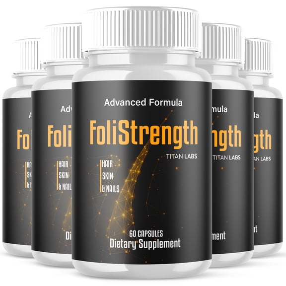 FoliStrength Advanced Formula Healthy Hair Support Supplement Foli Strength 300 Capsules