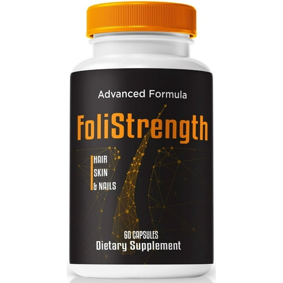 FoliStrength Capsules, Official Foli Strength Formula Hair Care Pills for Thicker, Fuller, and Healthier Hair, The Ultimate Hair Revival and Regrowth Solution, Reviews (60 Capsules)