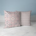thumbnail image 1 of Foliage Frenzy Throw Pillow in Pink 18x18, 1 of 5