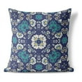 thumbnail image 1 of Foliage Frenzy Throw Pillow with Removable Cover in Blue 16x16, 1 of 6