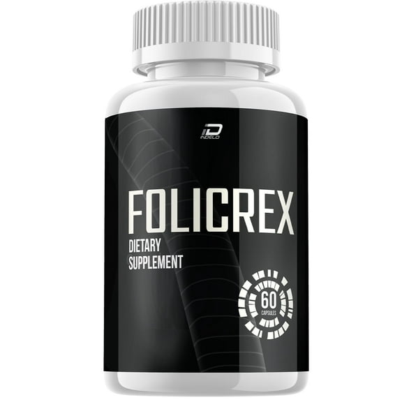 Folicrex Hair Growth Pills Folicrex Extra Strength Vitamins Reviews Suppliment (60 Capsules)