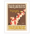 thumbnail image 1 of Folies-Bergére - Every Evening (Tous les Soirs) - Vintage Cabaret Casino Poster by Maurice Biasis c.1895 - Bamboo Fine Art 290gsm Paper (Unframed) 17x22in, 1 of 4