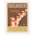 thumbnail image 1 of Folies-Bergére - Every Evening (Tous les Soirs) - Vintage Cabaret Casino Poster by Maurice Biasis c.1895 - Fine Art Matte Paper Print (Unframed) 20x26in, 1 of 4