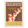thumbnail image 1 of Folies-Bergére - Every Evening (Tous les Soirs) - Vintage Cabaret Casino Poster by Maurice Biasis c.1895 - Master Art Print (Unframed) 9in x 12in, 1 of 4
