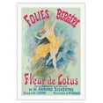 thumbnail image 1 of Folies Bergères - Lotus Flower (Fleur de Lotus) - Vintage Cabaret Poster by Jules Chéret c.1893 - Fine Art Rolled Canvas Print 27in x 40in, 1 of 4
