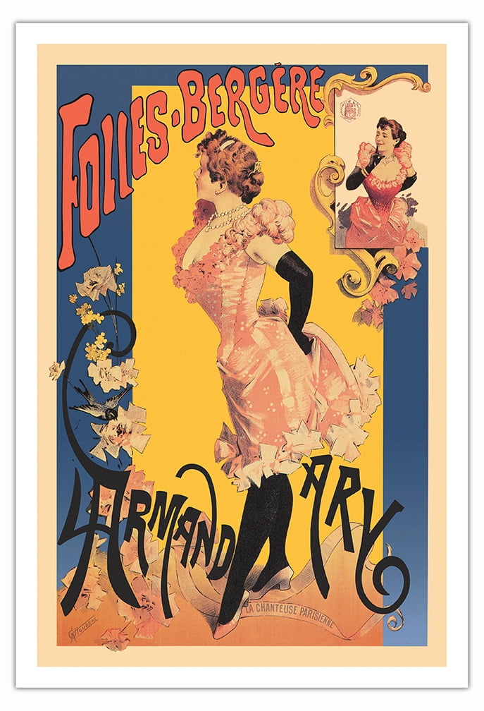 The Folies Bergere - Starring Singer Showgirl Armand Ary - Vintage