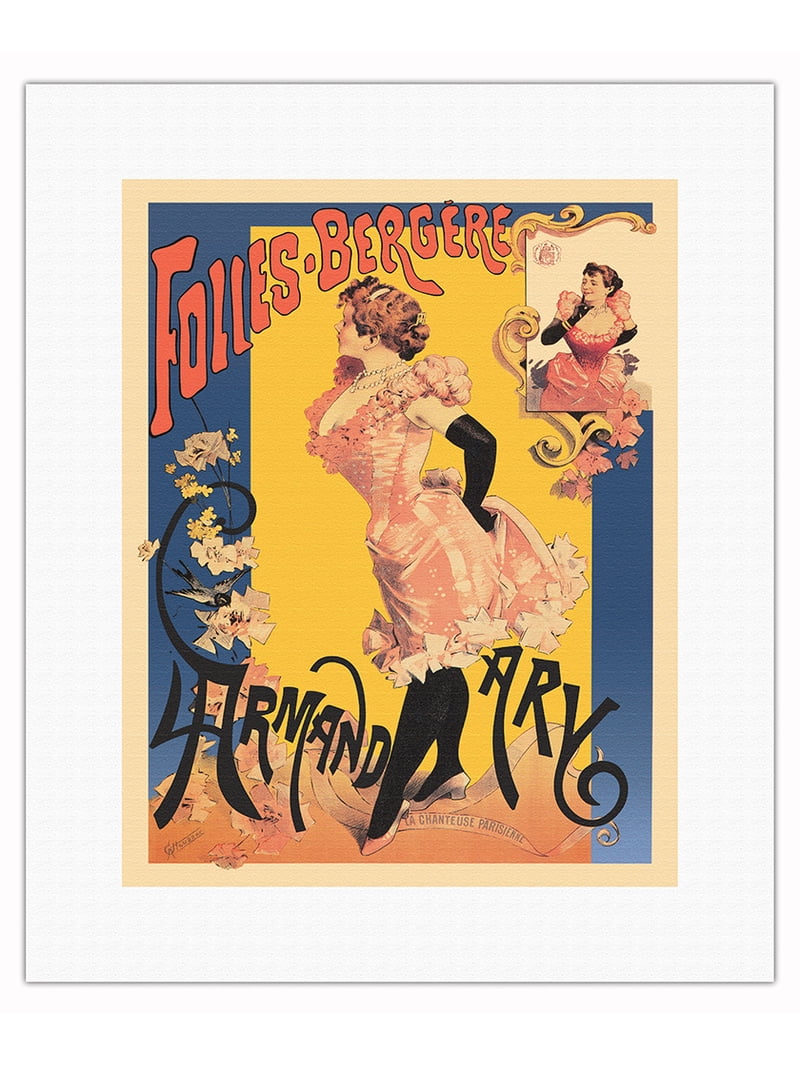 The Folies Bergere - Starring Singer Showgirl Armand Ary - Vintage