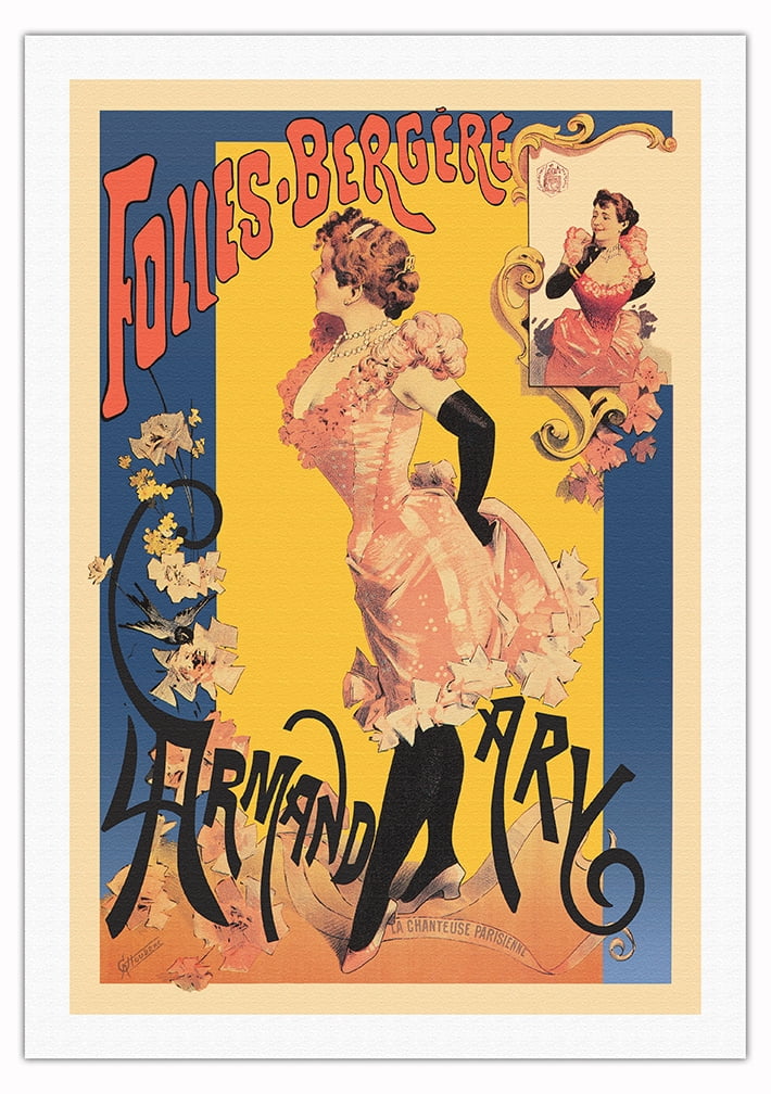 The Folies Bergere - Starring Singer Showgirl Armand Ary - Vintage