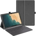 thumbnail image 1 of Folio Case for 10.1" Lenovo Chromebook Duet 2 in 1 Tablet CT-X636 - Premium PU Leather Stand Cover with Auto Sleep/Wake, Compatible with Type Cover Keyboard, 1 of 7