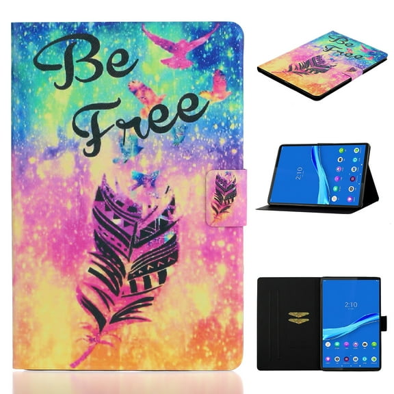 Folio Case for Samsung Galaxy Tab A8 10.5 inch, Slim Folding Cover Smart Stand Folio Wallet Case with Auto Wake/Sleep for Samsung Galaxy Tab A8 10.5 Inch 2022 (SM-X200/X205/X207),Free Feather