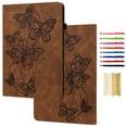 thumbnail image 1 of Folio Case for iPad mini 6th Gen 8.3 inch 2021 - Lovely Butterfly Pattern Premium Vegan PU Leather Slim Fit Case Smart Stand Protective Cover Auto Sleep/Wake Feature for iPad mini 6th Gen (Brown), 1 of 8
