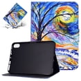thumbnail image 1 of Folio Case for ipad 10th Generation 2022, PU Leather Folio Smart Stand Full Body Protective Wallet Case with Auto Sleep/Wake Feature for Apple iPad 10th Generation 10.9 Inch 2022,  Watercolor Tree, 1 of 10