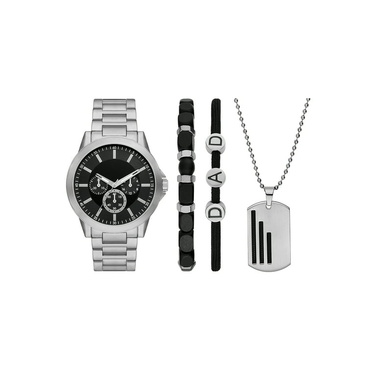 Mens silver bracelet watch online