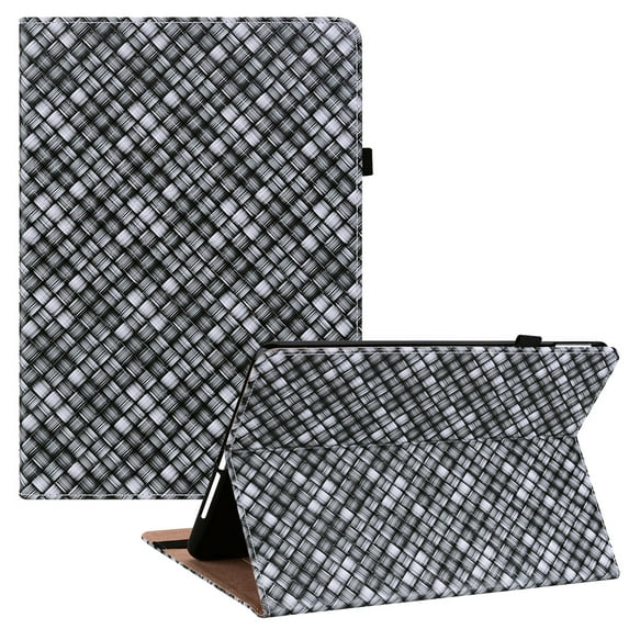 Folio Wallet Case for All-New Kindle Paperwhite 2021(11th Gen), Allytech Synthetic Leather Anti-Scratch Stand Pen Holder Card Slots Cover with Auto Wake/Sleep for Paperwhite 6.8" 2021 Released, Black