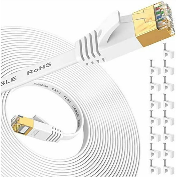 Folishine 30' RJ45 to RJ45 CAT7 Ethernet Cable