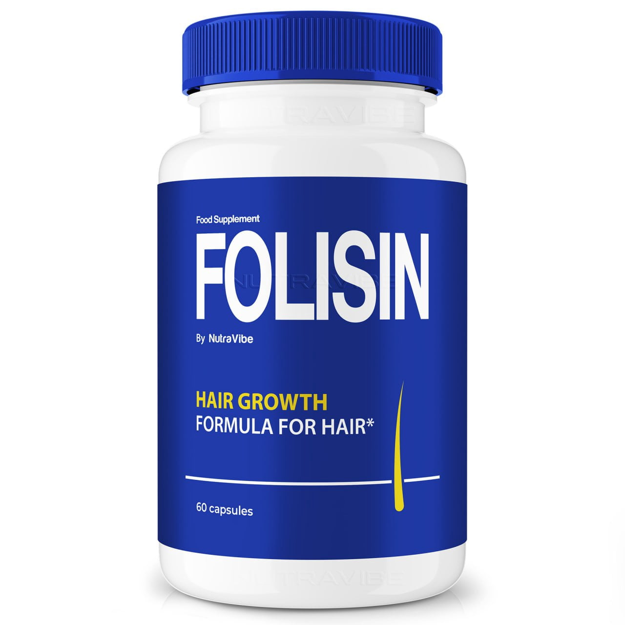 Folisin Hair Growth Supplement, Official Formula, Advanced Hair Care Pills for Thicker, Fuller, and Healthier Hair, The Ultimate Hair Revival and Regrowth Solution, Foli Sin Reviews (60 Capsules)