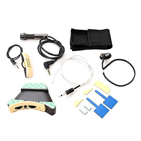 Folk Acoustic Guitar Pickup Microphone Sound Hole Equalizers Piezo Pickup for Electronic Acoustic Guitar Violin Ukulele