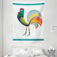 thumbnail image 1 of Folk Art Tapestry, Colorful Design Rooster Side View Traditional Polish Motif Folkloric Illustration, Wall Hanging for Bedroom Living Room Dorm Decor, 60W X 80L Inches, Multicolor, by Ambesonne, 1 of 2