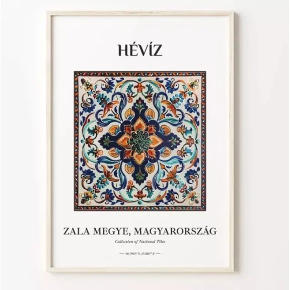 Folk Bird And Flowers Tile Pattern Hã©VãÂÂZ Hungary Wall Art