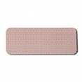 thumbnail image 1 of Folk Computer Mouse Pad, Tribal Pattern in Pastel Tones with Geometric Motifs, Rectangle Non-Slip Rubber Mousepad Large, 31" x 12" Gaming Size, Grey Pink Chocolate, by Ambesonne, 1 of 2