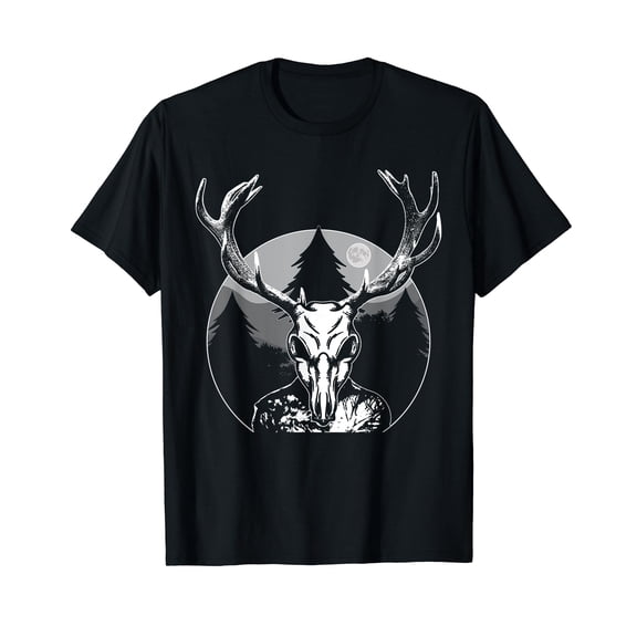 Folk Creature Moon Wendigo Forest Halloween Cryptid T-Shirt