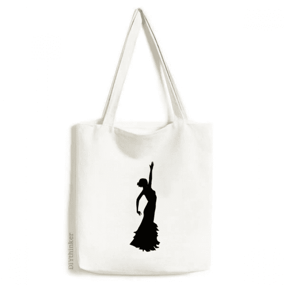 Folk Dance Performance Dancer Tote Canvas Bag Shopping Satchel Casual Handbag