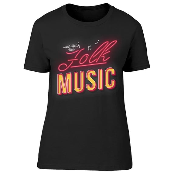 Folk Music Vintage 3D Tee Women's -Image by Shutterstock