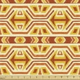 thumbnail image 1 of Folk Sofa Upholstery Fabric by the Yard, Ikat Style Folkloric Pattern with Shapes and Arrows, Decorative Fabric for DIY and Home Accents, Earth Yellow Paprika by Ambesonne, 1 of 5