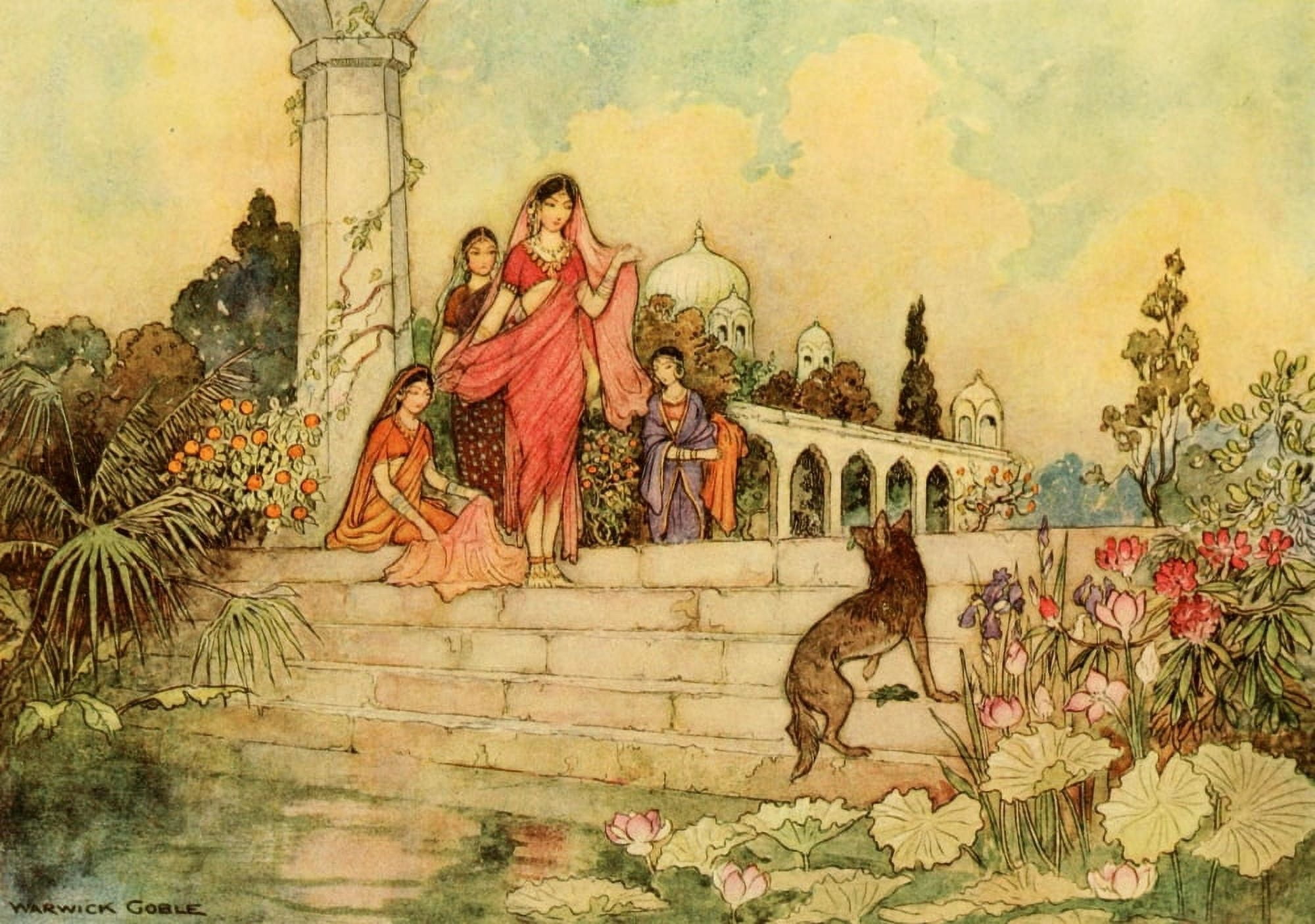 Folk Tales of Bengal 1912 The jackal Canvas Art - Warwick Goble (24 x 36)