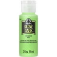 thumbnail image 1 of FolkArt 2874E Glow-in-the-Dark Acrylic Craft Paint, Matte Finish, Green, 2 fl oz, 1 of 14
