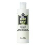 FolkArt 322E Glow-in-the-Dark Acrylic Craft Paint, Matte Finish, Neutral, 8 fl oz