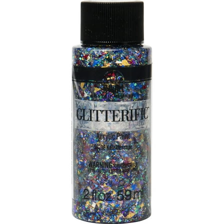 FolkArt Glitterific Acrylic Craft Paint, Glitter Finish, Kaleidescope, 2 fl oz