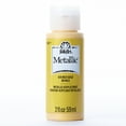 thumbnail image 1 of FolkArt Metallic Acrylic Craft Paint, Metallic Finish, Inca Gold, 2 fl oz, 1 of 11