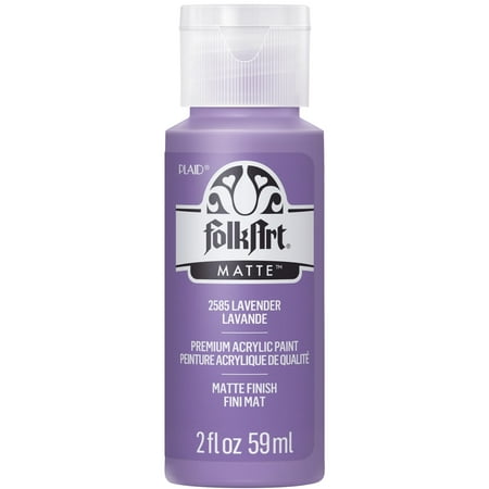 FolkArt Acrylic Craft Paint, Matte Finish, Lavender, 2 fl oz