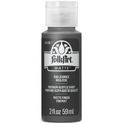 FolkArt Acrylic Craft Paint, Matte Finish, Licorice, 2 fl oz