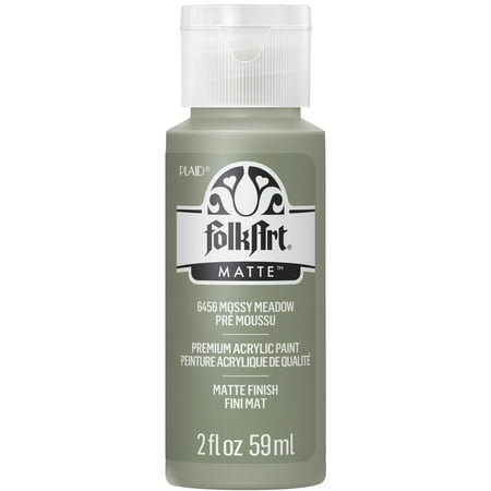 FolkArt Acrylic Craft Paint, Matte Finish, Mossy Meadow, 2 fl oz