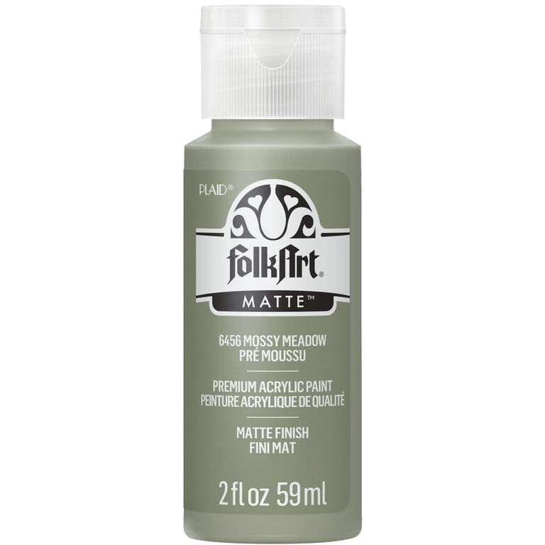 FolkArt, Acrylic Craft Paint, Mossy Meadow, 2 fl oz, Matte Finish