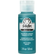 FolkArt Acrylic Craft Paint, Matte Finish, Mystic Turquoise, 2 fl oz