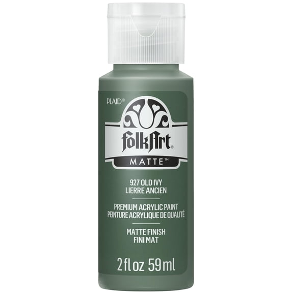 FolkArt Acrylic Craft Paint, Matte Finish, Old Ivy, 2 fl oz