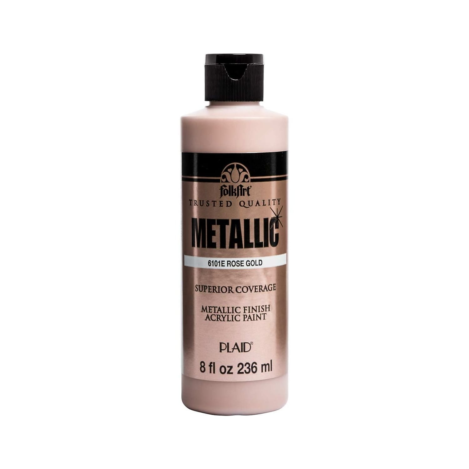 FolkArt Acrylic Paint Metallic 8oz. Rose Gold 3/Pack(FLK6101-3)