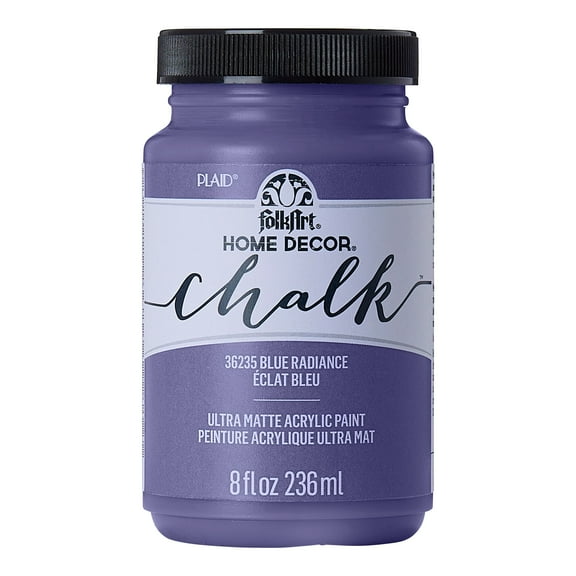 FolkArt Assorted Home Décor Acrylic Chalk Paint For Crafts Blue Radiance 8 oz