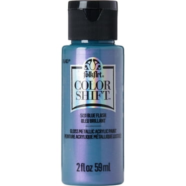FolkArt Color Shift Acrylic Craft Paint, Gloss Finish, Blue Flash, 2 fl oz