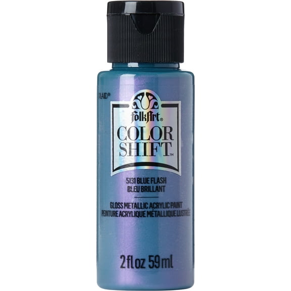 FolkArt 5131E Color Shift Acrylic Craft Paint, Gloss Finish, Blue, 2 fl oz
