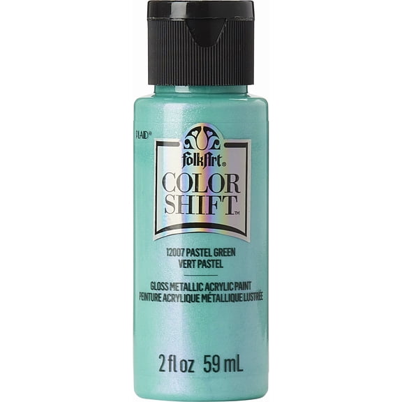 FolkArt Color Shift Acrylic Craft Paint, Gloss Finish, Pastel Green, 2 fl oz