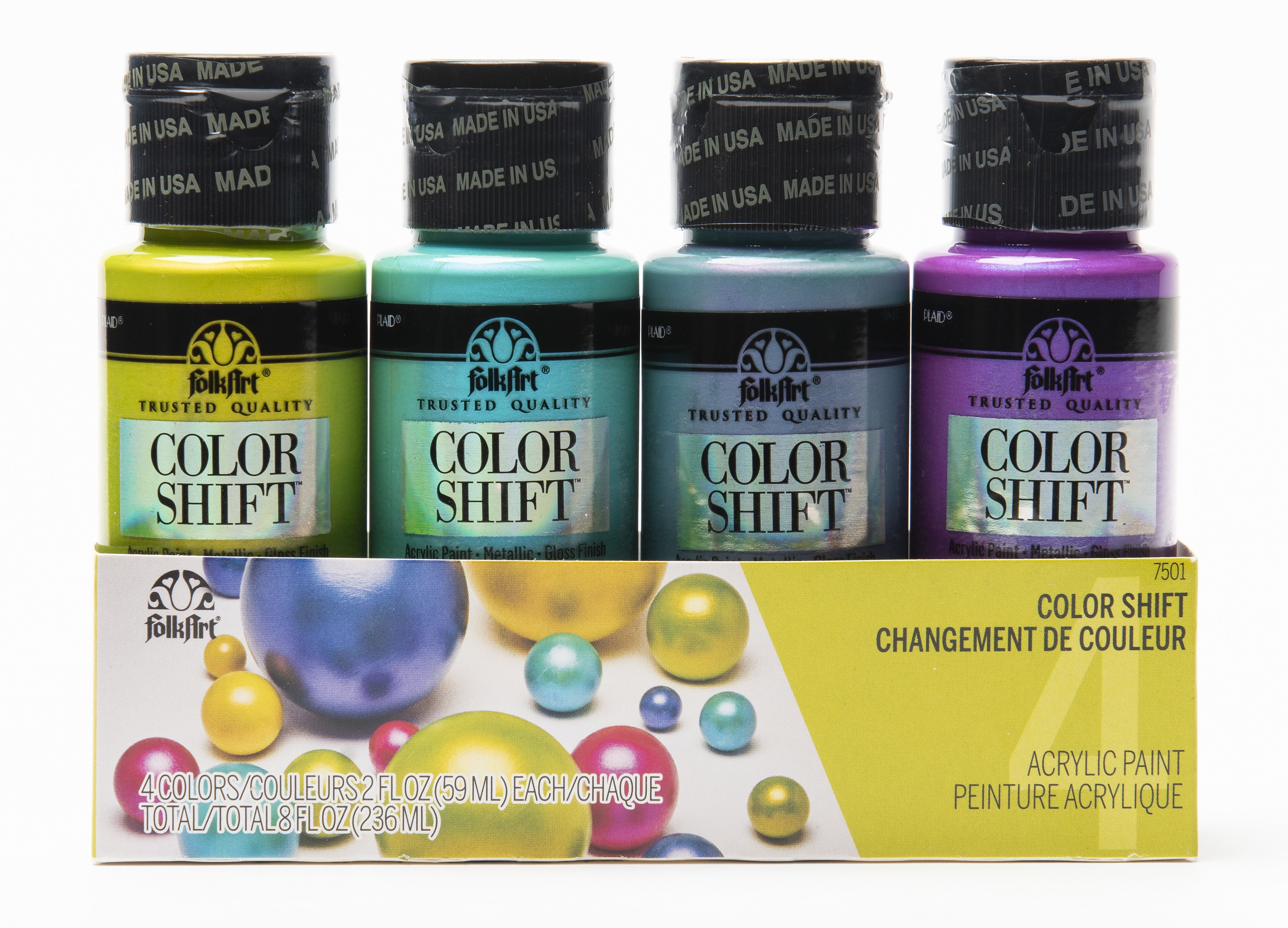 FolkArt Color Shift Acrylic Craft Paint Set, Gloss Finish, 8 FolkArt Color Shift Acrylic Craft Paint Set, Gloss Finish, 8